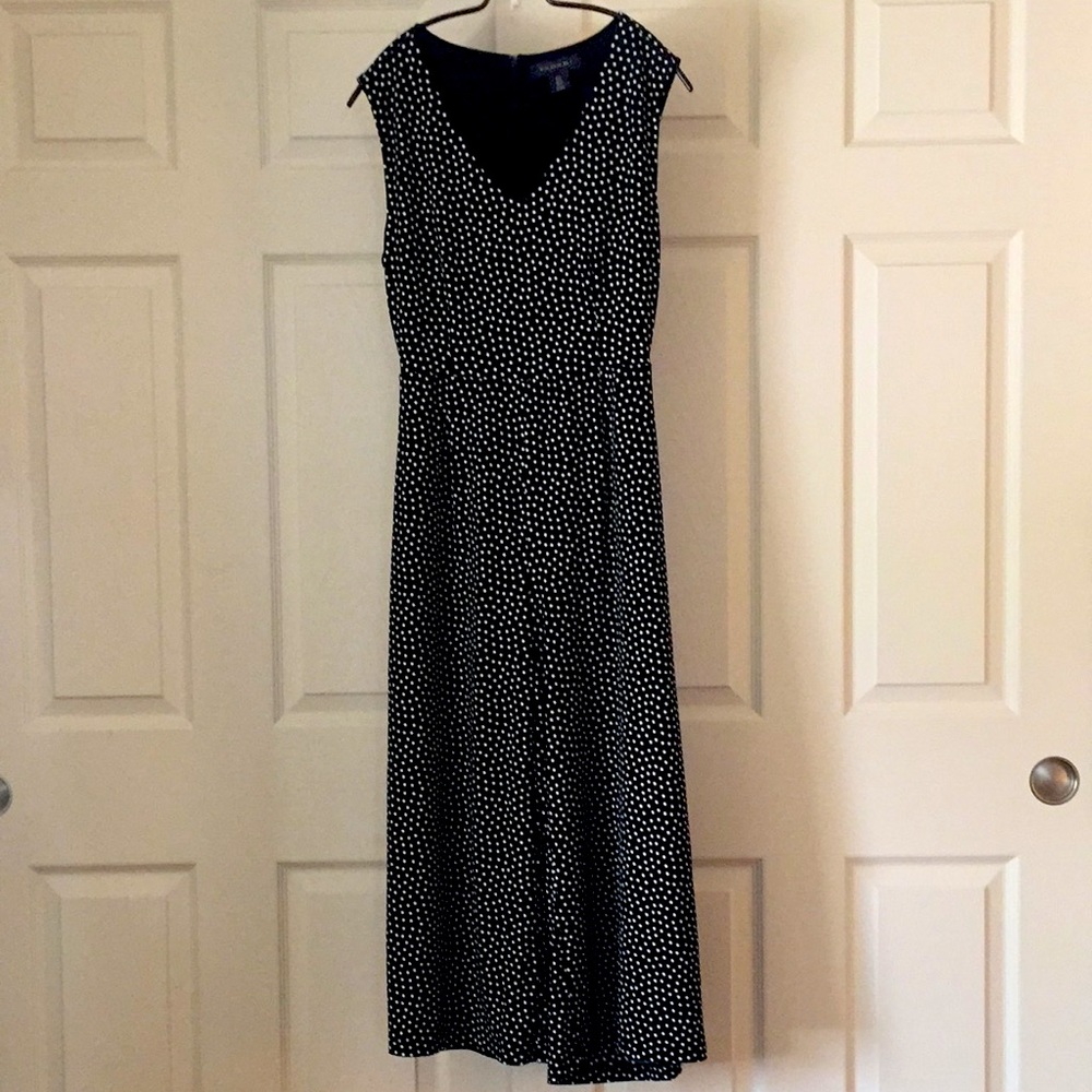 Tahari Polka Dot Jumpsuit